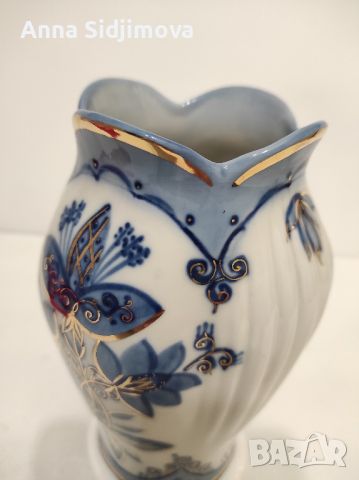 Руски порцелан ваза, снимка 2 - Вази - 45870232