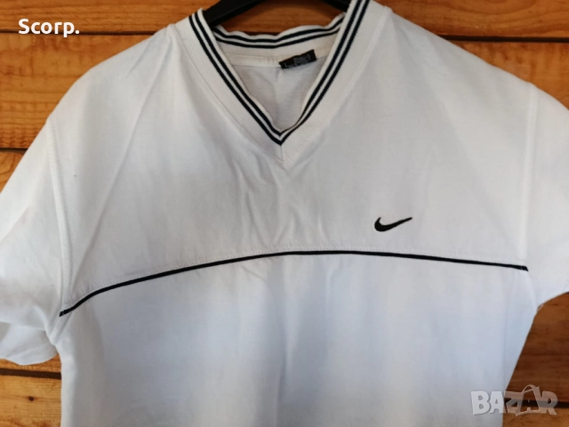 Vintage Nike Polo T-shirt 90s/Nike мъжка поло тениска , снимка 3 - Тениски - 52849097