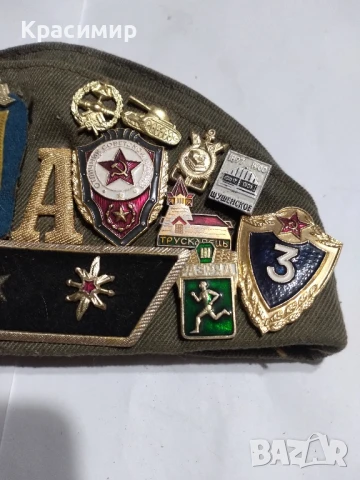 Войнишка шапка пилотка ., снимка 7 - Антикварни и старинни предмети - 51153043