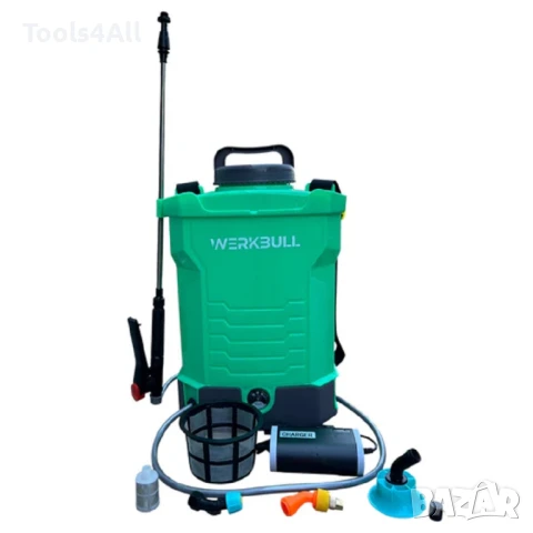 Акумулаторна Пръскачка WERKBULL 10 и 16 Литра – 12V, 4.8 bar, снимка 3 - Други инструменти - 50837399