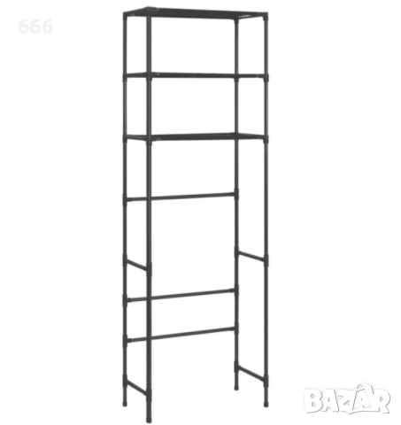 Рафт за тоалетна с 3 рафта, 53x28x169 см, снимка 6 - Други стоки за дома - 52618555