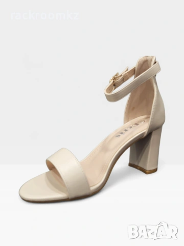 Елегантни дамски сандалети в бежово JK-712-37 beige, снимка 2 - Дамски обувки на ток - 54137480