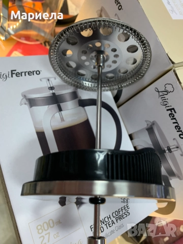 Преса за кафе и чай френска 800 мл Luigi Ferrero, снимка 10 - Други стоки за дома - 52140443
