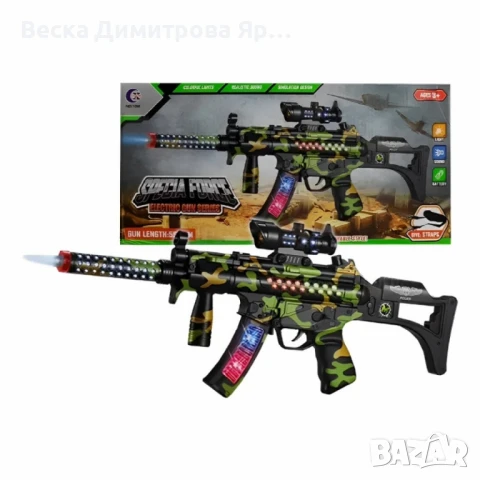 Пластмасова камуфлажна играчка със звук и светлина, снимка 6 - Други - 51021136