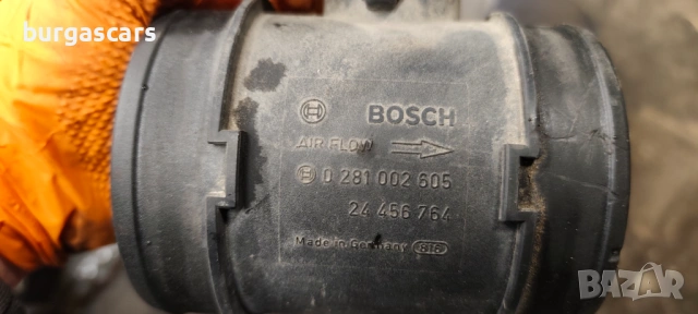 Дебитомер 24 456 764 / 0 281 002 605 Opel Vectra C 3.0 CDTI Z30DT 3.0 CDTI V6 - 184к.с, снимка 2 - Части - 53731918