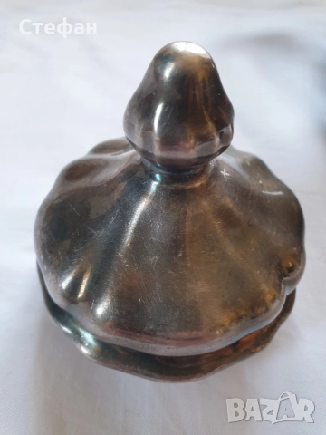 Посребрен порцеланов чайник , снимка 11 - Антикварни и старинни предмети - 52190280