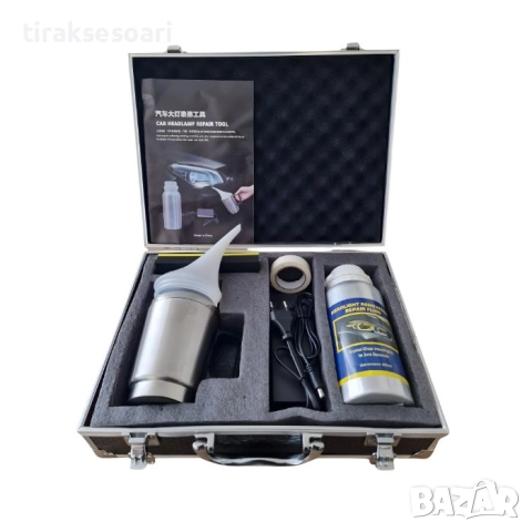 Професионален комплект за възстановяване и полиране на фарове, снимка 2 - Аксесоари и консумативи - 52057672