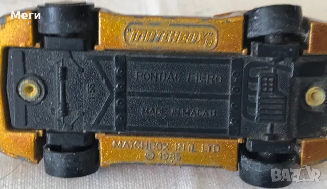 Колекционерска Количка Matchbox 1985 Pontiac Fiero Protech Fire – Колекционерски Модел, снимка 5 - Колекции - 46988265