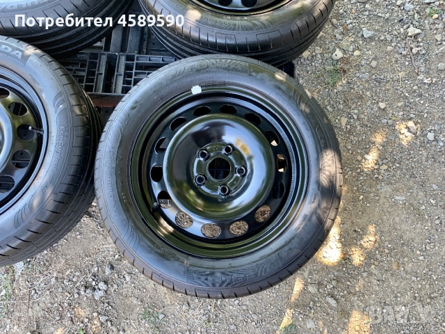 4бр.Оригинални железни джанти 16цола ET50+ НОВИ ГУМИ ДОТ1624 Fulda 205/55/16 за Vw,Audi,Seat,Skoda, снимка 4 - Гуми и джанти - 51808249