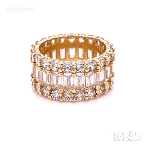 Златен дамски пръстен Boucheron 11,72гр. размер:55 14кр. проба:585 модел:36267-6, снимка 2 - Пръстени - 52923866