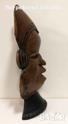 Дървена, маска, автентична, антик, ръчна изработка, Африка, снимка 2 - Антикварни и старинни предмети - 45747307
