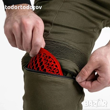 Мото панталон SHIMA GIRO 3.0 CARGO G KEVLAR, протектори Green/Khaki, снимка 2 - Аксесоари и консумативи - 52368226