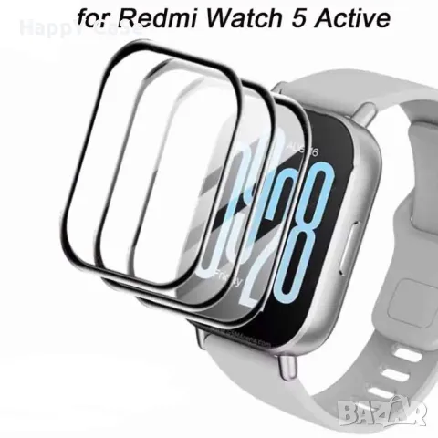 Xiaomi Redmi Watch 5 Active / 5 Lite / 5D Протектор за цял екран, снимка 8 - Смарт гривни - 47524649