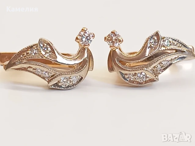 Руско злато , снимка 2 - Обеци - 50877984