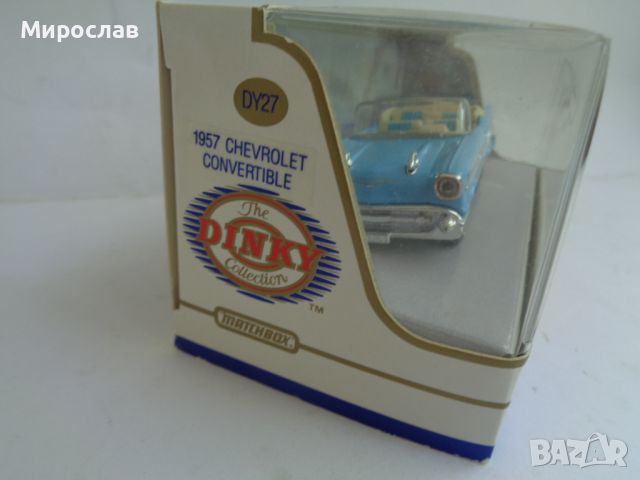 1:43 DINKY MATCHBOX CHEVROLET CONVERTIBLE КОЛИЧКА МОДЕЛ, снимка 3 - Колекции - 46112353