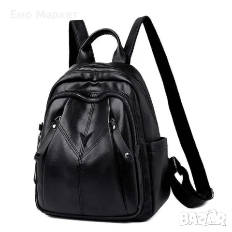 Комплект 3 части дамска раница, чантичка и портмоне, снимка 6 - Раници - 50244028