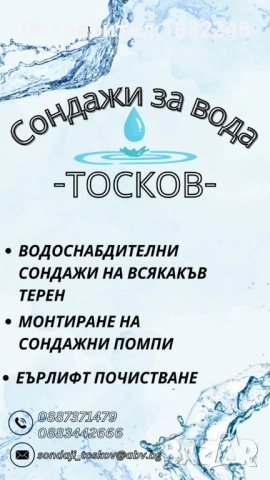 Сондажи за вода на всякакъв терен. Компактна машина и безплатен оглед