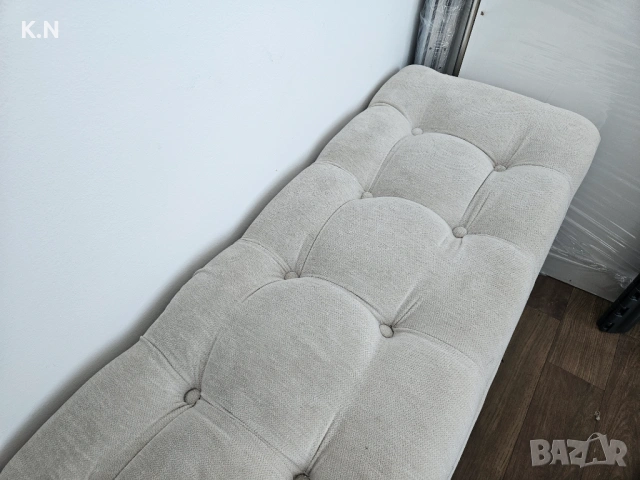 Кушетка, цвят бежов , снимка 4 - Дивани и мека мебел - 54226846