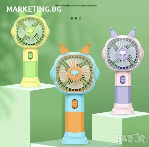 Компактен преносим акумулаторен USB вентилатор, снимка 3 - Вентилатори - 50525528