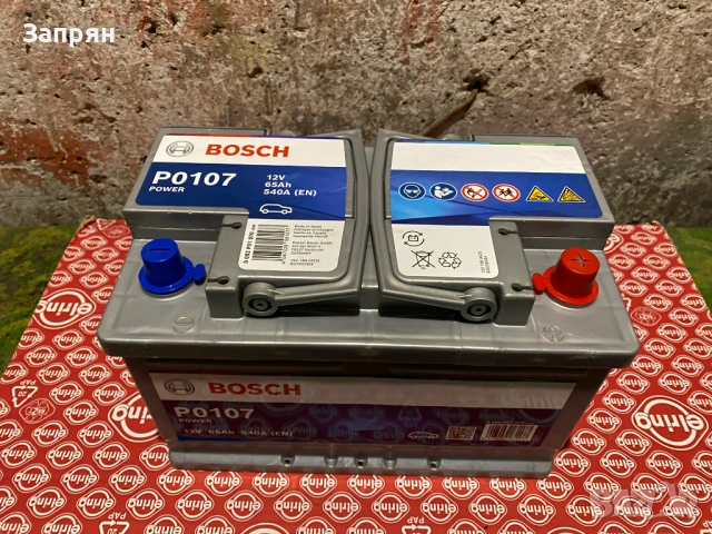 Чисто нов акумулатор Бош/Bosch P0107 65 амп/ч 540 с гаранция