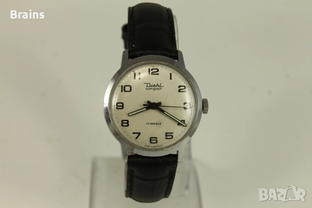 Немски Ръчен Часовник DIEHL COMPACT 1960's, снимка 2 - Антикварни и старинни предмети - 51670841