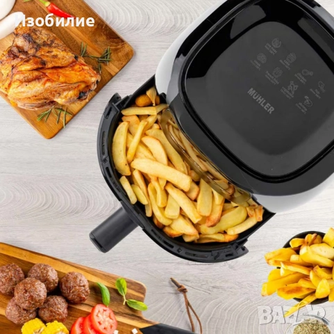 Фритюрник с горещ въздух MFX-415D, 4.2L, 1500W, дигитален, снимка 3 - Фритюрници - 52340131