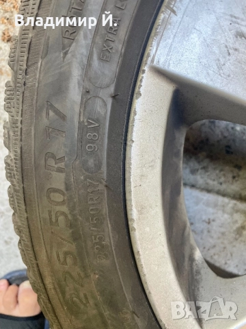 Джанти с зимни гуми Michelin Alpin 5 за БМВ BMW e60 xdrive 225 50 17, снимка 2 - Гуми и джанти - 52929762