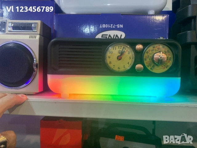 Тривълново винтидж радио AM/FM/SM с BT и вход за USB/ -TF карта NNS 7210Bt, снимка 7 - Радиокасетофони, транзистори - 53834688