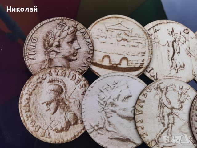Подложки за чаши Ауреус Дванадесет Цезари, снимка 6 - Антикварни и старинни предмети - 45767628