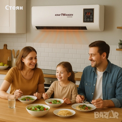 Стенна печка 3 в 1 – отопление и охлаждане за всяка стая, снимка 11 - Друга електроника - 51825663