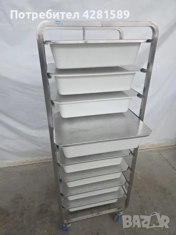 Немска спомагателна работна количка с легени за продукти, снимка 6 - Други машини и части - 53972149