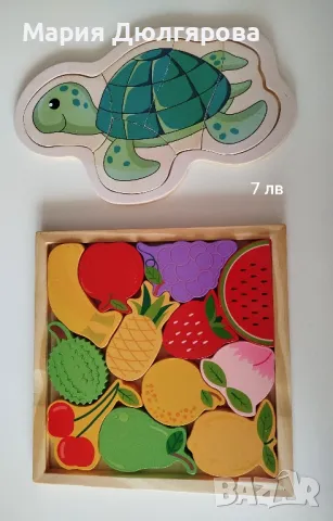 дървени сортери и играчки, снимка 9 - Образователни игри - 49667208