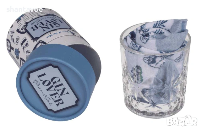 Подаръчен сет чорапи в чаша за уиски, ром или джин, снимка 3 - Подаръци за мъже - 53711852