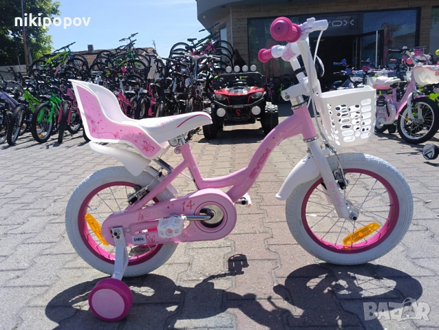 BYOX Велосипед 14" FLOWER pinky, снимка 12 - Велосипеди - 53534377