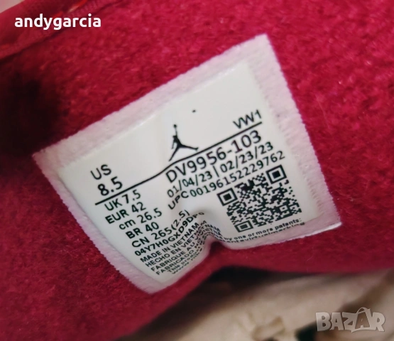  Nike Air Jordan 2 Retro Low 42.0 ти номер или 26.5 см стелка, чисто нови с кутия 100% оригинални, снимка 13 - Маратонки - 53768767