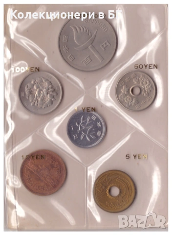 ОЛИМПИЙСКИ СЕТ С ШЕСТ МОНЕТИ - ЯПОНИЯ /виж описанието/, снимка 3 - Нумизматика и бонистика - 54135343