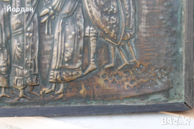 Старо пано  ''Пленяване на император Никифор I Генетик от хан Крум '', снимка 7 - Колекции - 53711005