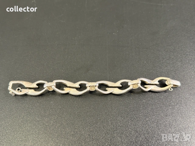 Дизайнерска сребърна гривна. №8106, снимка 3 - Гривни - 54200587