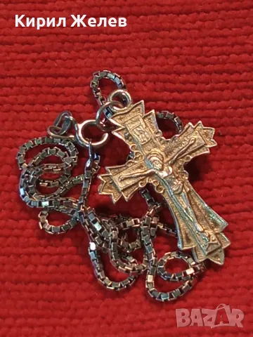 СПАСИ и СОХРАНИ ПРАВОСЛАВЕН СРЕБЪРЕН КРЪСТ РАЗПЯТИЕ с ФИНА СРЕБЪРНА ВЕРИЖКА СРЕБРО 925 ПРОБА 50121, снимка 13 - Антикварни и старинни предмети - 49913115