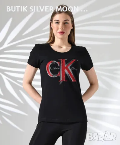 Дамски Памучни Тениски 💫 CALVIN KLEIN , снимка 6 - Тениски - 48923145