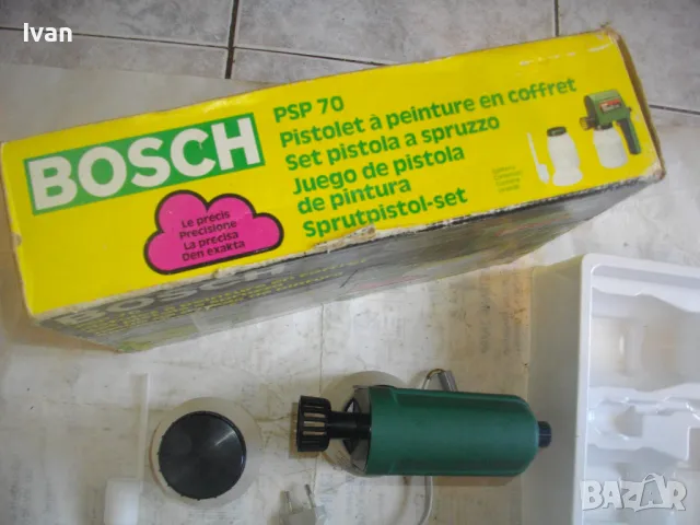 Bosch PSP70 Made in Switzerland Електрически Пистолет за боядистване БОШ Оригинален Швейцарски , снимка 13 - Други инструменти - 47117716