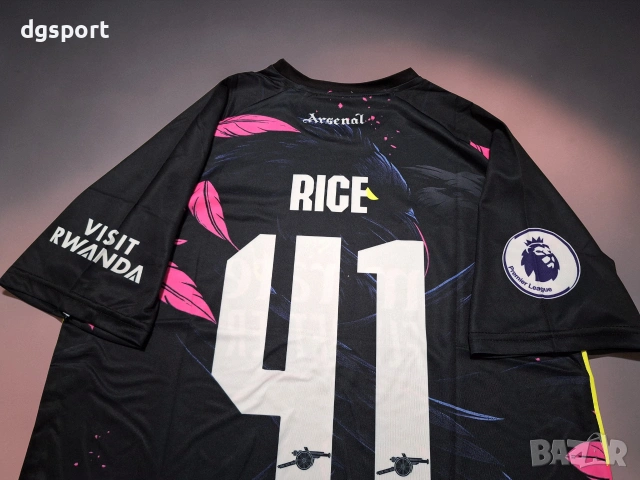 Флуоресцентна футболна фланелка на АРСЕНАЛ#ДЕКЛАН РАЙС#41!, снимка 5 - Футбол - 52064132