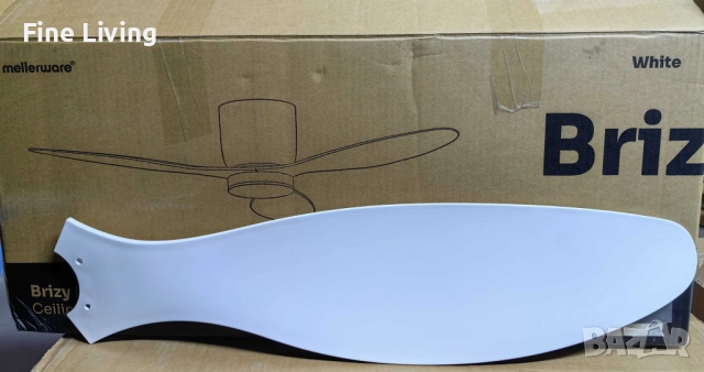 Brizy Bright Minimal – Вентилатор за таван с лампа, снимка 8 - Вентилатори - 52176140