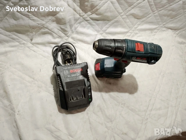 акумулаторен винтоверт Bosch 18v комплект с зарядно и батерия, снимка 6 - Винтоверти - 53966440