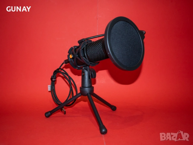 NOS 500 USB Кондензаторен Микрофон с Neumann капсула за студио подкаст и стрийминг, снимка 3 - Микрофони - 54270368