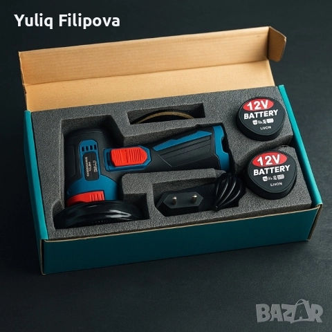 Акумулаторен ъглошлайф 12V – Компактен, мощен и удобен, снимка 2 - Други инструменти - 51547988