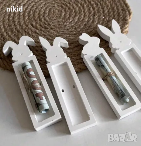 Заек държач поставка органайзер силиконов молд с отвор за предмет силиконов молд форма смола гипс, снимка 8 - Форми - 49885902