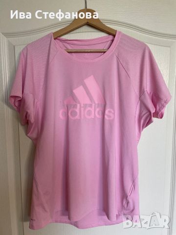 Оригинална спортна бебешко розова елегантна блуза Adidas adidas Адидас  тениска  T-Shirt 👕 , снимка 7 - Тениски - 46230987