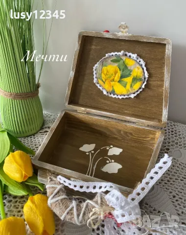 Кутия чантичка-Пролет!, снимка 6 - Декорация за дома - 50421589
