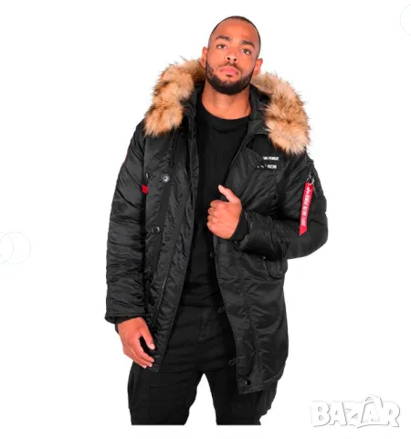 Яке / парка  Alpha industries N3B Airborne parka   размер Л, снимка 8 - Якета - 48655992